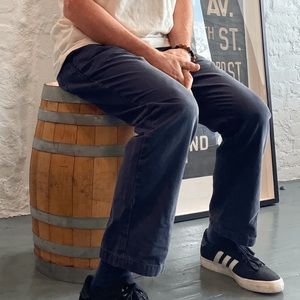 Grown & Sewn Foundation Essential Canvas Pant - Brushed Navy